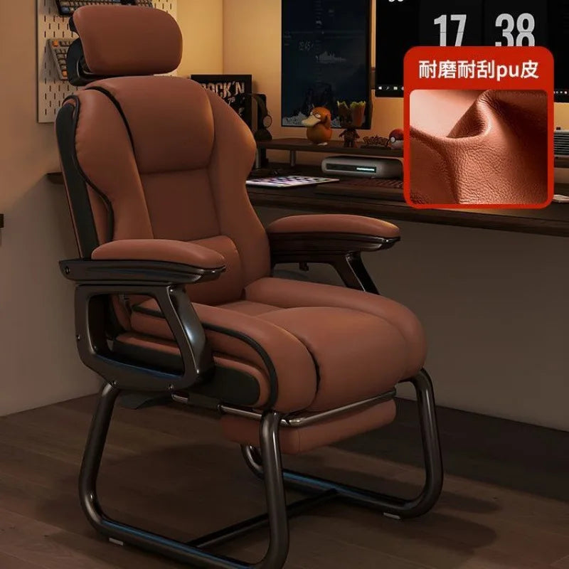 Computer Chair Comfortable Sitting Bow Shaped Reinforced Office Chair Reclining Sofa E-sports Boss Chair Dropshipping New