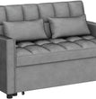 in 1 Convertible Sleeper Sofa Bed, Modern Velvet Loveseat Futon Couch w/Pullout Bed, Small Love Seat Lounge Sofa w/Reclining B