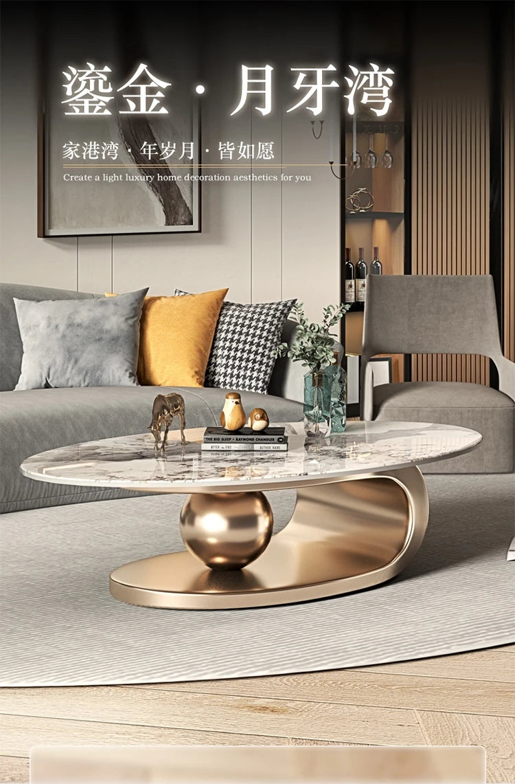 Nordic Living Room Coffee Tables Modern Design Decor Oval Coffee Tables Minimalist Mesa De Centro De Sala Home Furniture