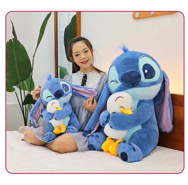 Disney Plush Doll Stitch Lilo Doll Cute Duck Stitch Plush Stuffed Toy Christmas Children's Birthday Gift Kawaii Decoration Toys