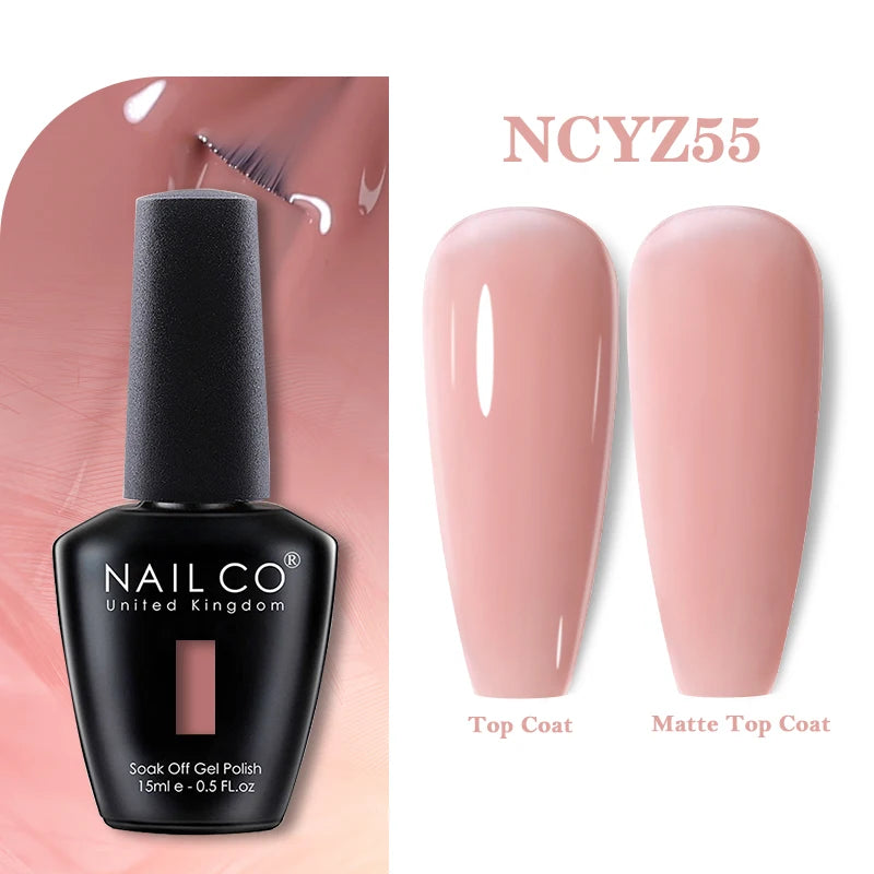 NAILCO 15ml Nail Gel Polish Vernis Semi Permanent UV Varnish Nails Art Manicure Design TOP BASE Hybrid Nail Supplies Nail Glue