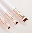 3 Pcs edge eyeliner brush oblique head eyebrow brush outline eyeliner brush ultra-thin eyeshadow brush makeup tools