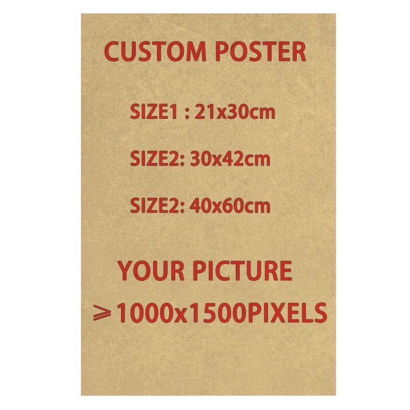 Custom Kraft Paper poster Vintage Anime Game Poster Modern Art Painting Picture for Room Bar Cafe Wall Decor