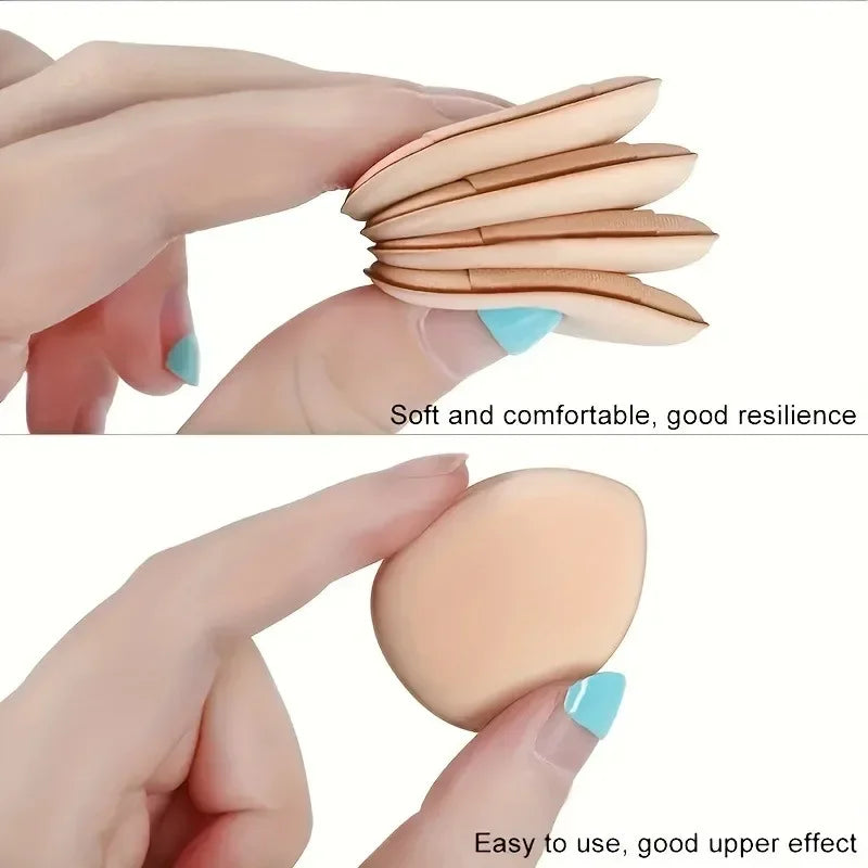 5/10Pcs Mini Finger Puff Foundation Small Air Cushion Powder Sponge Face Concealer BB Cream Cosmetic Applicator Makeup Tools