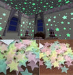 PVC Stars Glow Stickers Luminous In Dark Night Fluorescent Wall Art Decals For Kids Room Ceiling Home Festival Party Decoration