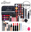 POPFEEL Makeup Full Kit Female Make Up Set Eye Shadow Eyeshadow Palette Lip Gloss Mascara Eyeliner Brushes Bag Make-up for Women