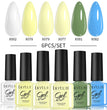 LILYCUTE 6Pcs/Set Gel Nail Polish Popular Colors In Autumn Semi Permanent Soak Off UV LED Nail Art Gels Nail Gel Polish