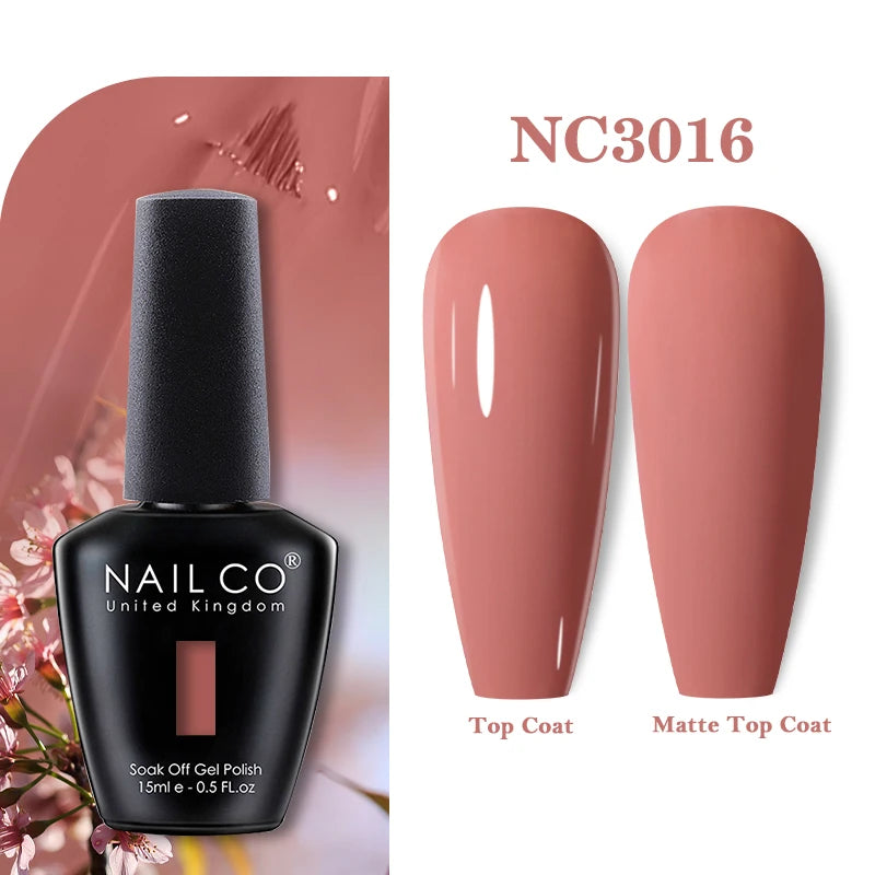 NAILCO 15ml Nail Gel Polish Vernis Semi Permanent UV Varnish Nails Art Manicure Design TOP BASE Hybrid Nail Supplies Nail Glue