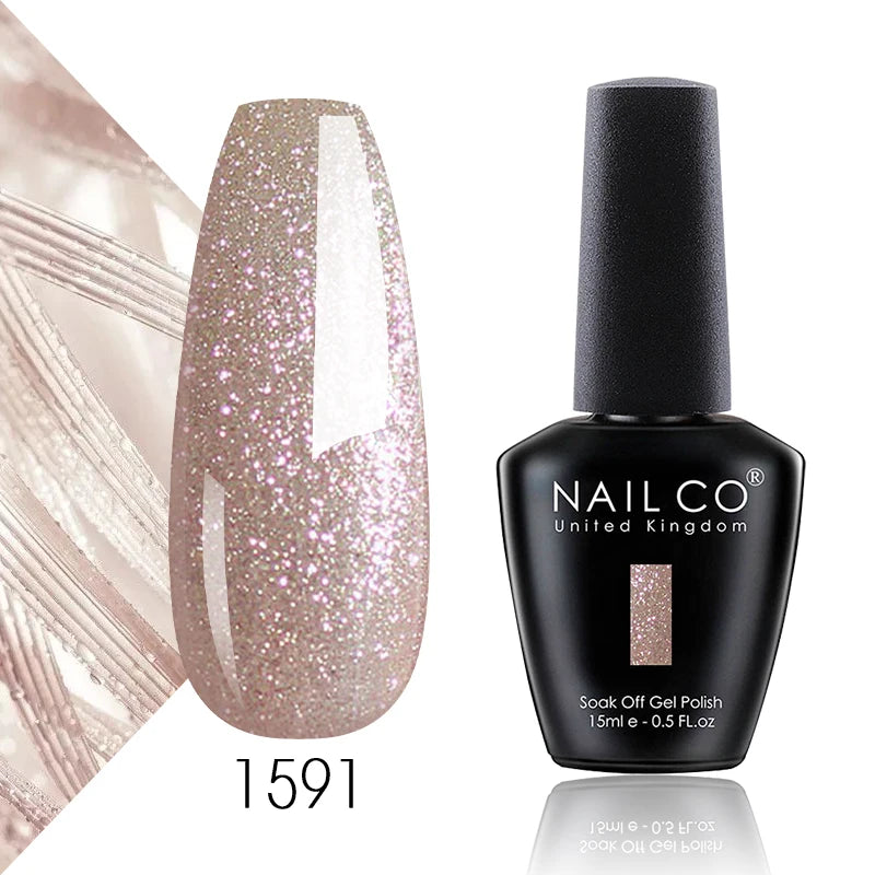 NAILCO 15ml Translucent Color Gel Nail Polish Vernis Semi Permanent UV LED Gel Polish For Nail Art Gel Manicure TOP BASE Varnish