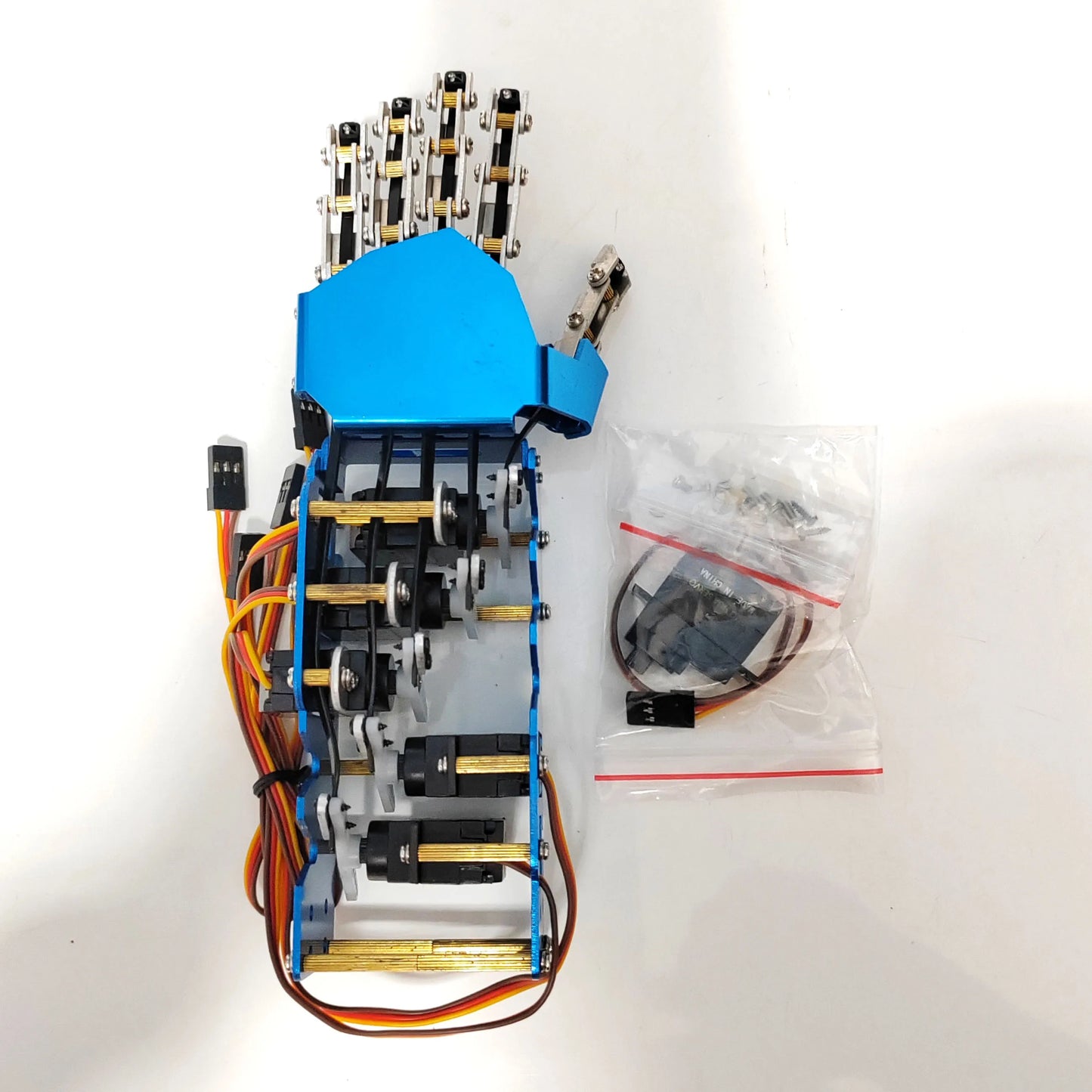 5 DOF Robotic Hand Humanoid Five Fingers Metal Manipulator Arm Left/Right Hand with Servos for Arduino Robot  Programmable Robot