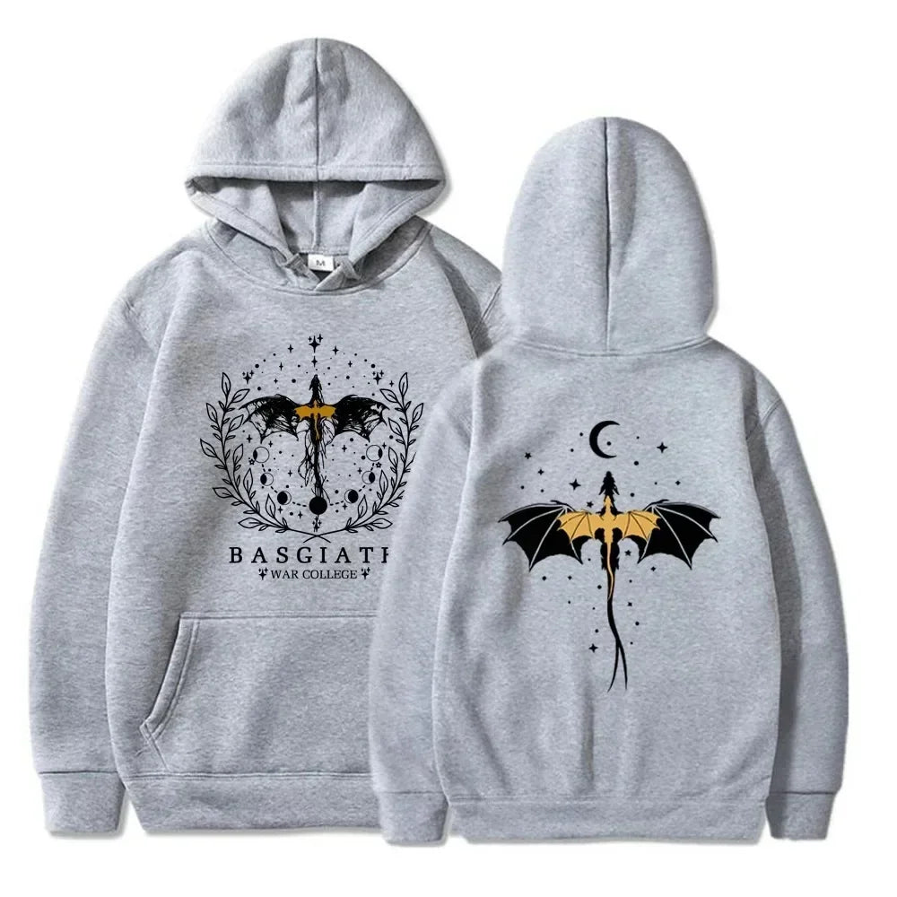 Basgiath War College Cotton Hoodies Fourth Wing Women Men Clothing Printed Graphic Spring Autumn Sweatshirt Streetwear Tops