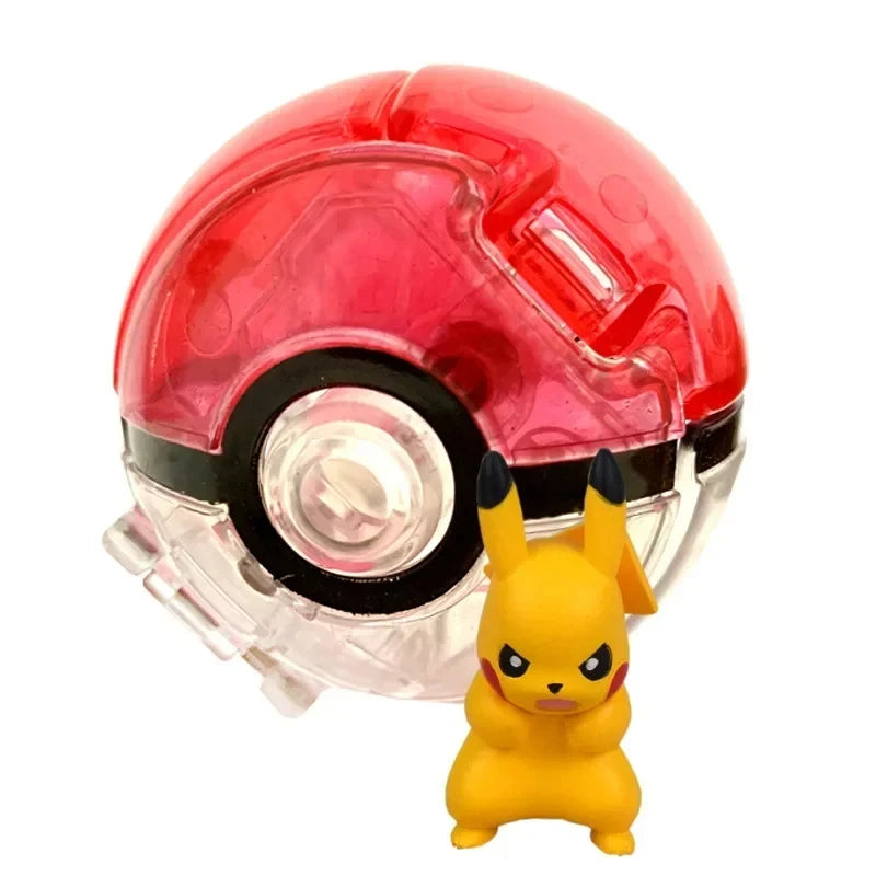 Pokeball Pokemon Figurine Elf Ball Anime Figure Cartoons Pikachu Charizard Pocket Monster Pet Anime Action Model Toy Kids Gifts