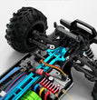 1:16 70KM/H Or 50KM/H 4WD RC Car With LED Remote Control Cars High Speed Drift Monster 4x4 Truck for Kids vs Wltoys 144001 Toys