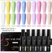 MEET ACROSS 12Pcs/Set 7ml Macaron Gel Nail Polish With Box Semi Permanent UV Gel  Soak Off Nail Art Kit Varnish For Manicure