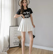 2024 White Women Pleated Skirts Summer High Waist Zipper Girls Dancing JK Mini Skirts Black Fashion Student A Line Faldas