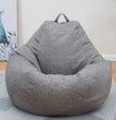 Large Small Lazy Sofas Cover Chairs Without Filler Linen Cloth Lounger Seat Bean Bag Pouf Puff Couch Tatami Living Room