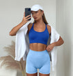 2024 New Summer Solid Yoga Shorts Chic Simple Style High-waisted Hip Lift Women's Sports Shorts