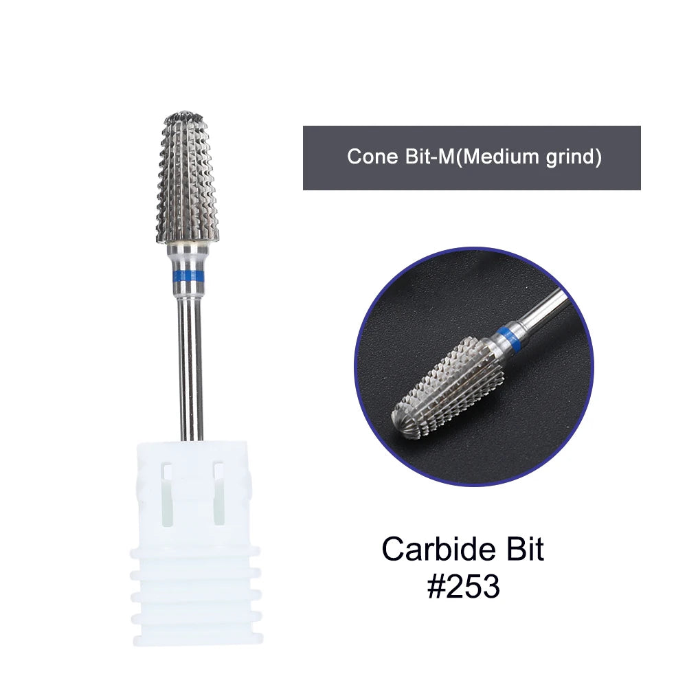 Carbide Milling Cutter Professional Manicure Electric Rotary Manicure Machine Drill Bit Nail Sanding Head For Removing Acrylic