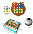 1 Set Little Bear Geometry Matching Puzzle Puzzle Montessori Education Block Parent Child Interactive Board Game