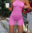 New Women's Yoga Rompers Ribbed Spaghetti Strap Exercise Romper One Piece Jumpsuit Fitness Jumpsuits