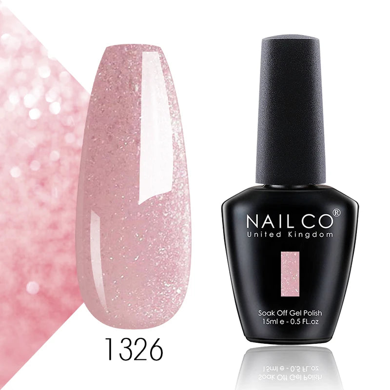 NAILCO 15ml Translucent Color Gel Nail Polish Vernis Semi Permanent UV LED Gel Polish For Nail Art Gel Manicure TOP BASE Varnish