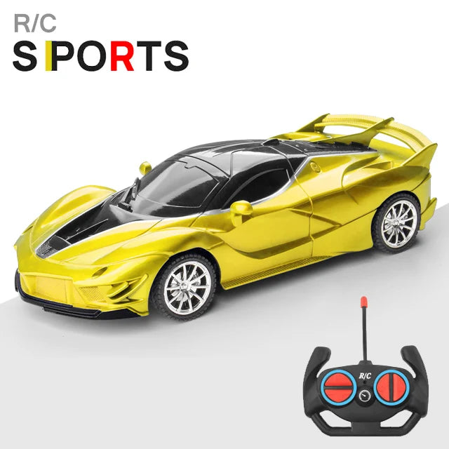 1/18 RC Car LED Light 2.4G Radio Remote Control Sports Cars For Children Racing High Speed Drive Vehicle Drift Boys Girls Toys