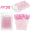 200 Pcs Disposable Makeup Brushes Set Mascara Wands Lip Brush Microbrush Applicator Swab For Eyelash Extension Make Up Tools