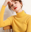 Women Fall Turtleneck Sweater Knitted Soft Pullovers Cashmere Jumpers Basic Soft Sweaters For Women 2024 Autumn Winter