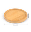 14 Style Round Square Flower Pots Planter Bamboo Tray Wood Holder Home Decor Gardening Supply Anti-Fade Simple Elegant Design