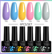 LILYCUTE 6Pcs/Set Gel Nail Polish Popular Colors In Autumn Semi Permanent Soak Off UV LED Nail Art Gels Nail Gel Polish