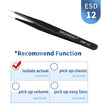 NAGARAKU Eyelash Extension Tweezers Makeup Stainless Steel Eyelash 3D accurate Clip