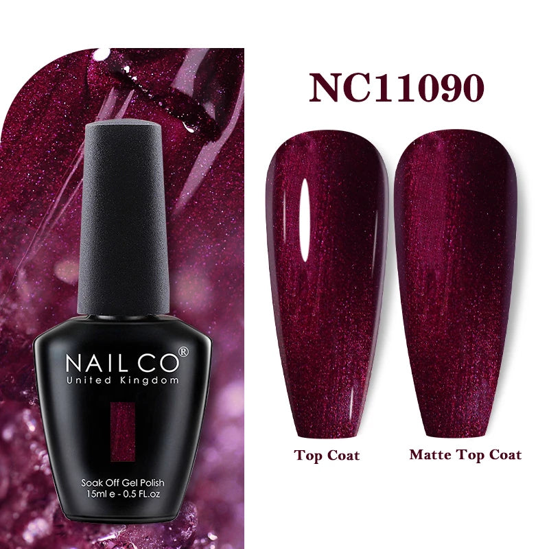 NAILCO 15ml Nail Gel Polish Vernis Semi Permanent UV Varnish Nails Art Manicure Design TOP BASE Hybrid Nail Supplies Nail Glue