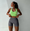 2024 New Summer Solid Yoga Shorts Chic Simple Style High-waisted Hip Lift Women's Sports Shorts