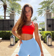 2024 New Summer Solid Yoga Shorts Chic Simple Style High-waisted Hip Lift Women's Sports Shorts