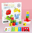 Kids Emotions Expression Game Wooden Cube Face Changing Board Cartoon Puzzle Toy Montessori Thinking Challenge Games