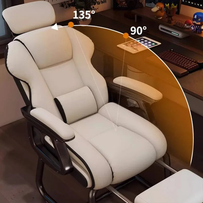 Computer Chair Comfortable Sitting Bow Shaped Reinforced Office Chair Reclining Sofa E-sports Boss Chair Dropshipping New