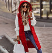 Long with Hood Outdoor Vest Down Women's Jacket Quilted Coat Sleeveless Jacket Winter Light Weight Sweaters