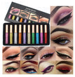 Eyeshadow Cream Matte Glitter Eyeliner Lip Gloss Liquid Lipstick Cosmetic Kit Eye Shadow Liner Stick Makeup Set Series