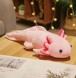 45cm Kawaii Colorful Newt Plush Toy Stuffed Cute Axolotl Salamander Fuzzy Plush Fish Appeasing Long Pillow Cushion Kids Gift