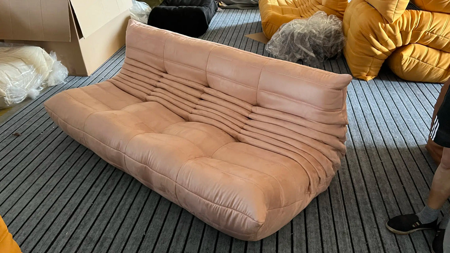 Caterpillar Single Sofa Lazy Couch Tatami Living Room Bedroom Lovely Leisure Single Chair Reading Chair Balcony Rocking Chair