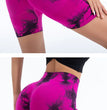 Summer Women High Waist Butt Lift Shorts Legging Seamless Leggings Fashion Tie Dye Shorts Gym Workout Running Pants