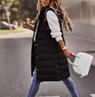 Long with Hood Outdoor Vest Down Women's Jacket Quilted Coat Sleeveless Jacket Winter Light Weight Sweaters