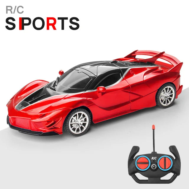 1/18 RC Car LED Light 2.4G Radio Remote Control Sports Cars For Children Racing High Speed Drive Vehicle Drift Boys Girls Toys