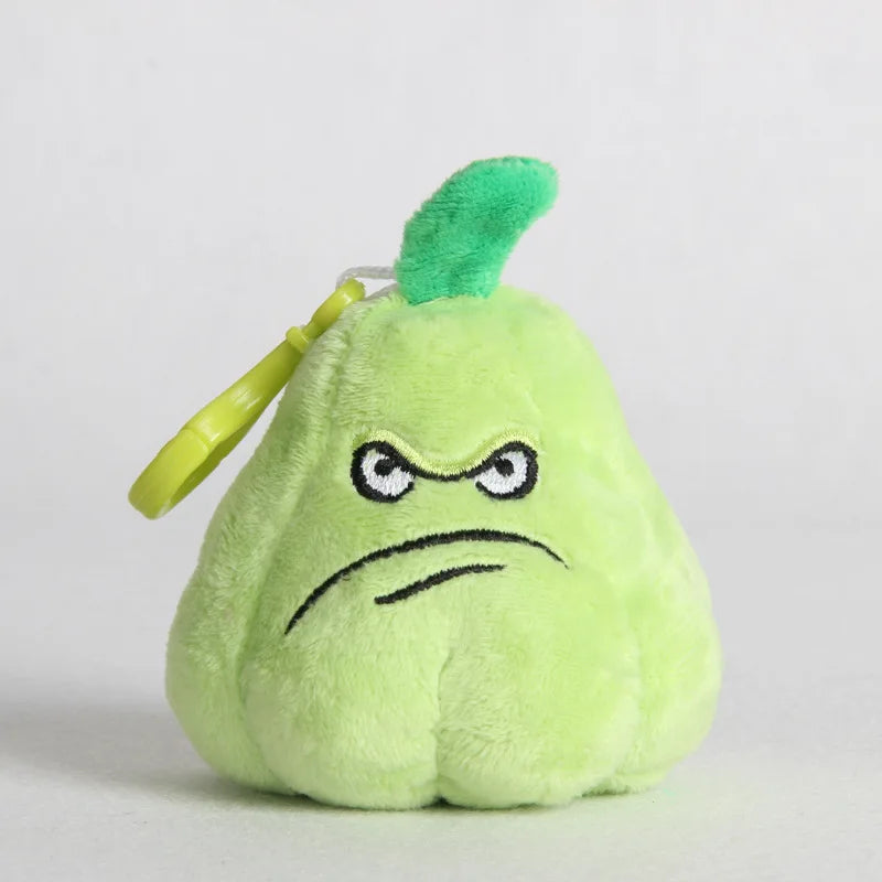 Plants vs Zombies Plush Pendant Toys Peashooter Cherry Bomb PVZ Sunflower Squash Split Pea Soft Stuffed Doll Bag Charm Kids Gift