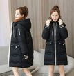 2023 New Women Long Down Cotton Jacket Korean Loose Cotton Coat Winter Thicken Warm Women Parkas Winter Female Hooded Coat