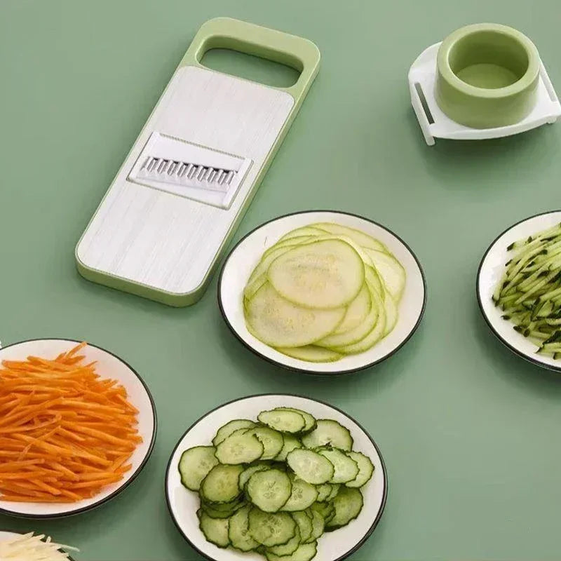 Kitchen Manual Vegetable Slicer Stainless Steel Vegetable Slicer Shredder Cutter Potato Shredders Garlic Carrot Grater Chopper