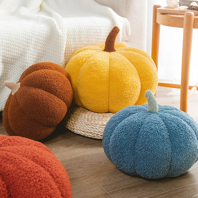 20cm Small Size Soft Pumpkin Plush Toys Lovely Stuffed Plant Bedroom Decoration Halloween Decor Dolls Soothing Pillow for Kids