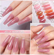 LILYCUTE 6PCS/SET 7ml Jelly Pink Nude Translucent Gel Nail Polish Set Semi Permanent Soak Off Nail Art Manicure Gel Set