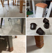 16PCS Transparent Table Chair Leg Protectors Caps Round Square for Furniture Foot Legs Cover Floor Protector with Felt Bottom