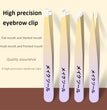 Ouriner Eyebrow Tweezers Set 4 Pcs Stainless Steel Eyebrow Forceps Professional Beauty Tool Set For Facial Hair Inward Growing